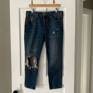 Topshop Moto Hayden Boyfriend Jeans Size 28